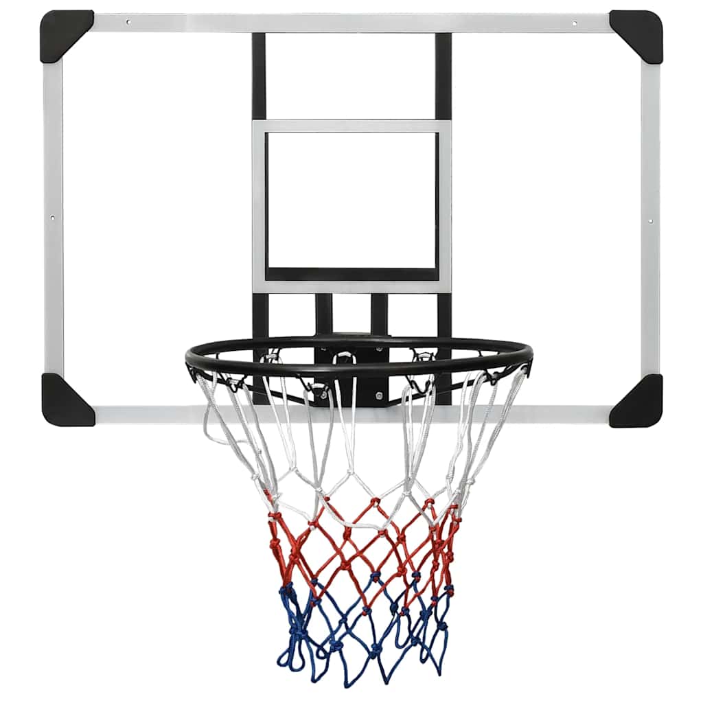 vidaXL Panneau de basket-ball Transparent 90x60x2,5 cm Polycarbonate
