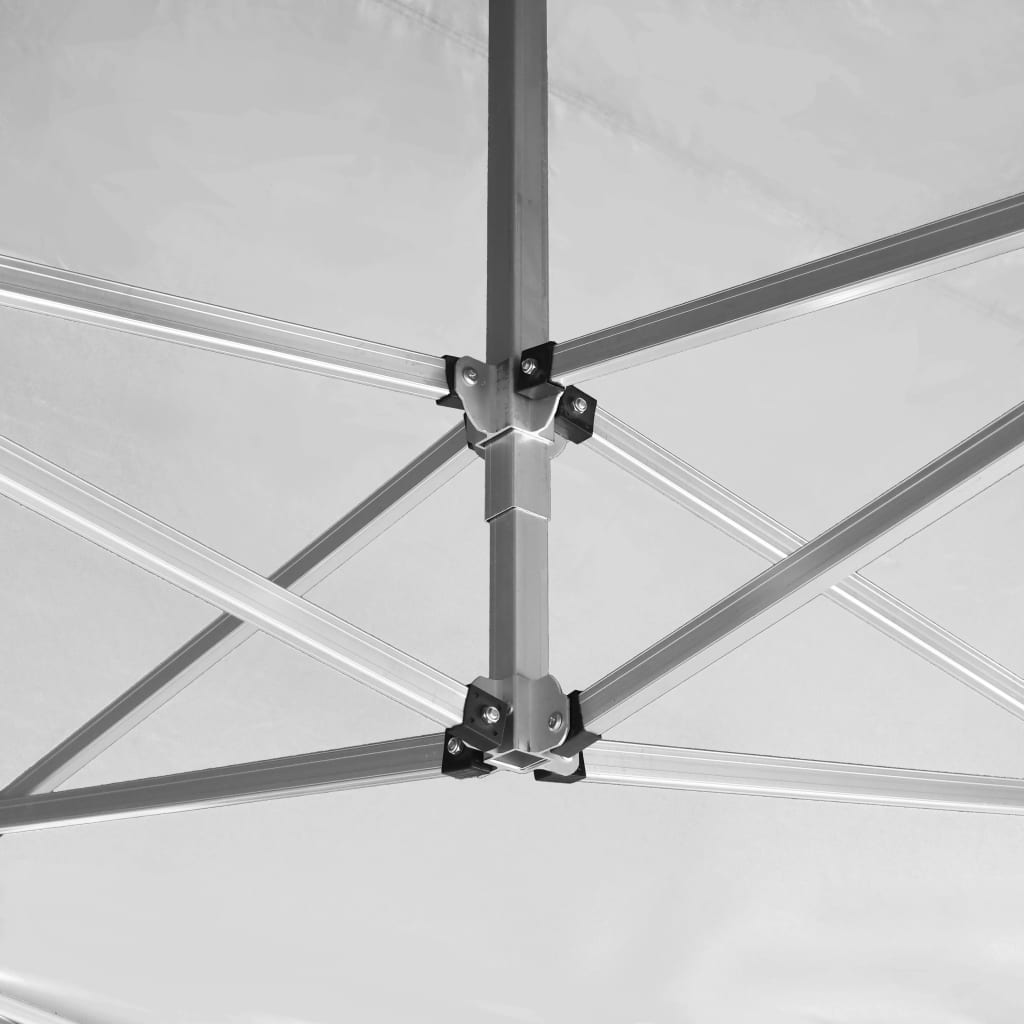 vidaXL Tente de réception pliable Aluminium 4,5x3 m Blanc