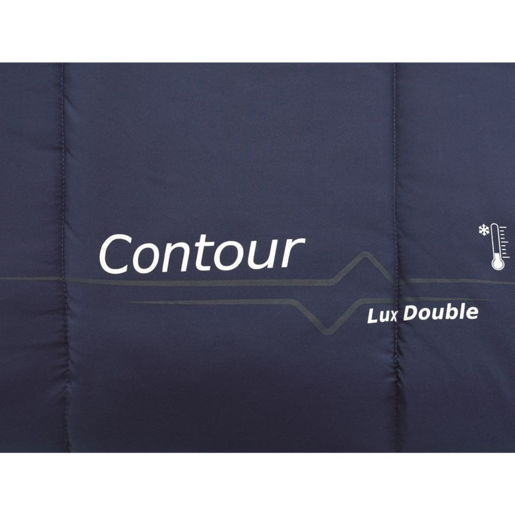 Outwell Sac de couchage double Contour Lux Bleu impérial