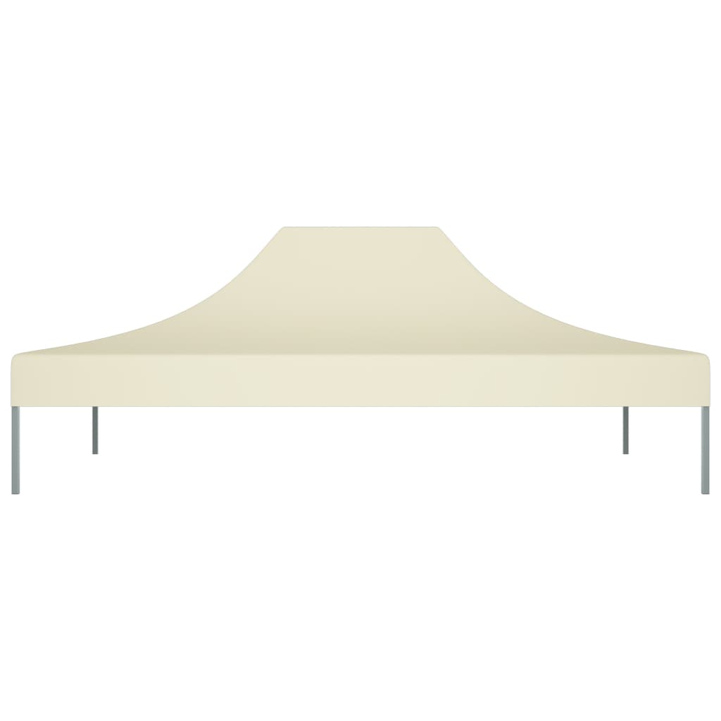 vidaXL Toit de tente de réception 4,5x3 m Crème 270 g/m²