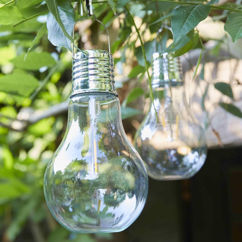 Luxform Lampe LED solaire de jardin 2 pcs Transparent