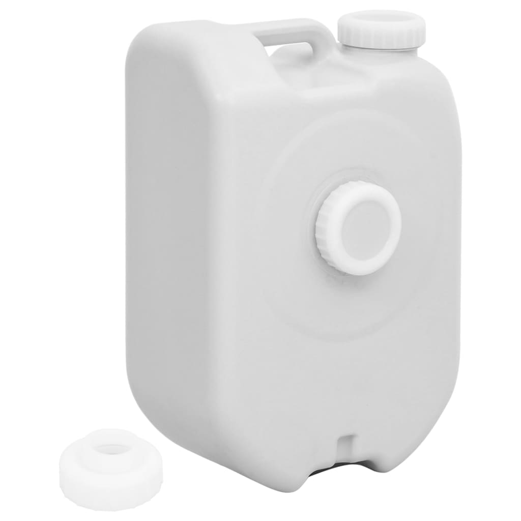 vidaXL Réservoir d'eau portable avec adaptateur 24 L gris