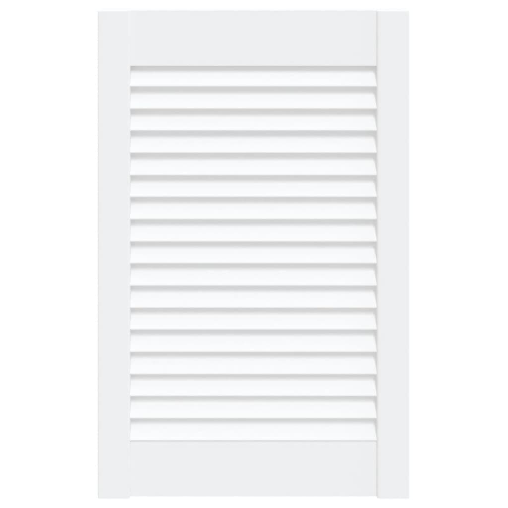 vidaXL Porte d'armoire à persiennes blanc 61,5x39,4 cm pin massif