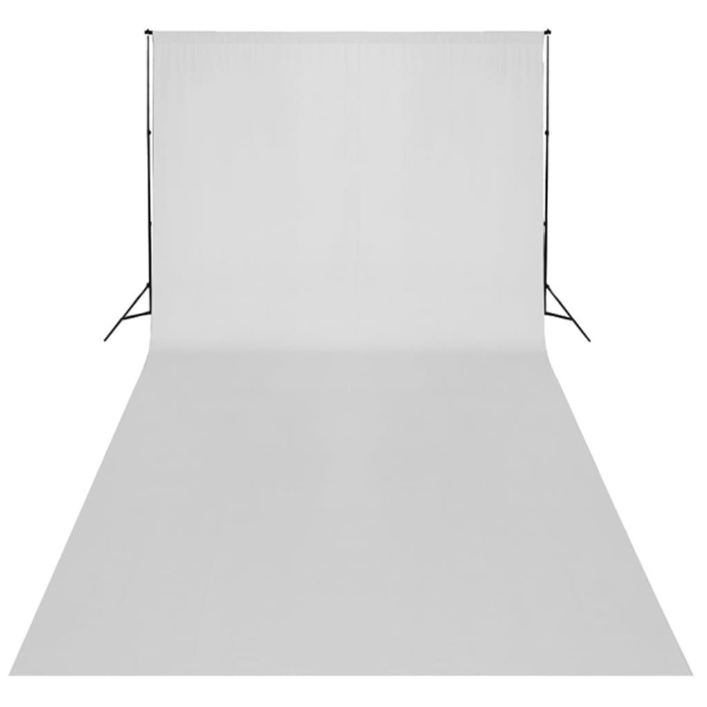 vidaXL Kit de studio avec toile de fond blanche 600x300 cm et lumières