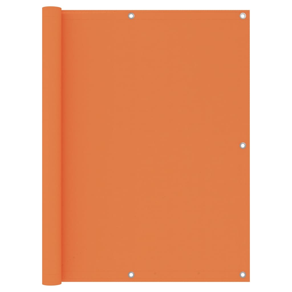 vidaXL Écran de balcon Orange 120x600 cm Tissu Oxford