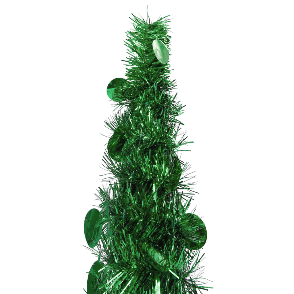 vidaXL Sapin de Noël artificiel escamotable vert 180 cm PET
