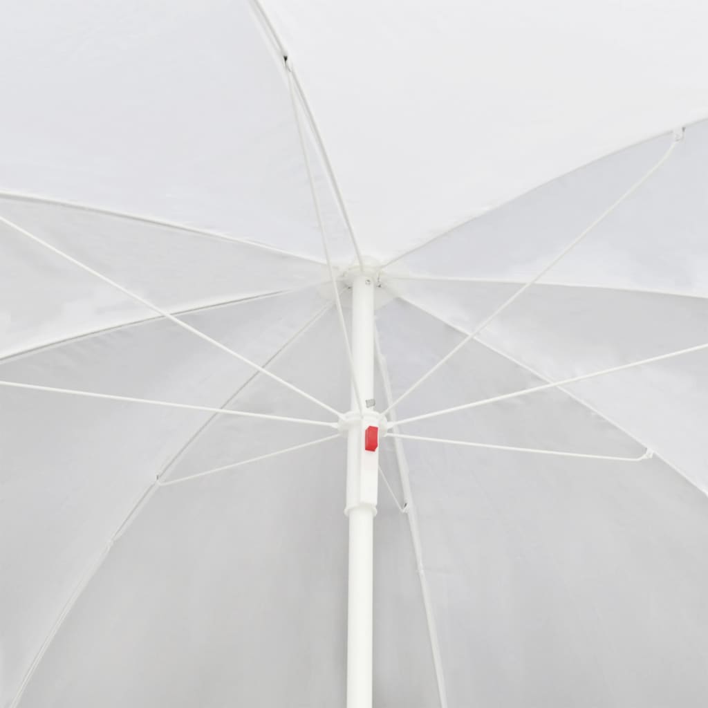 vidaXL Lit de jardin avec parasol Marron Résine tressée