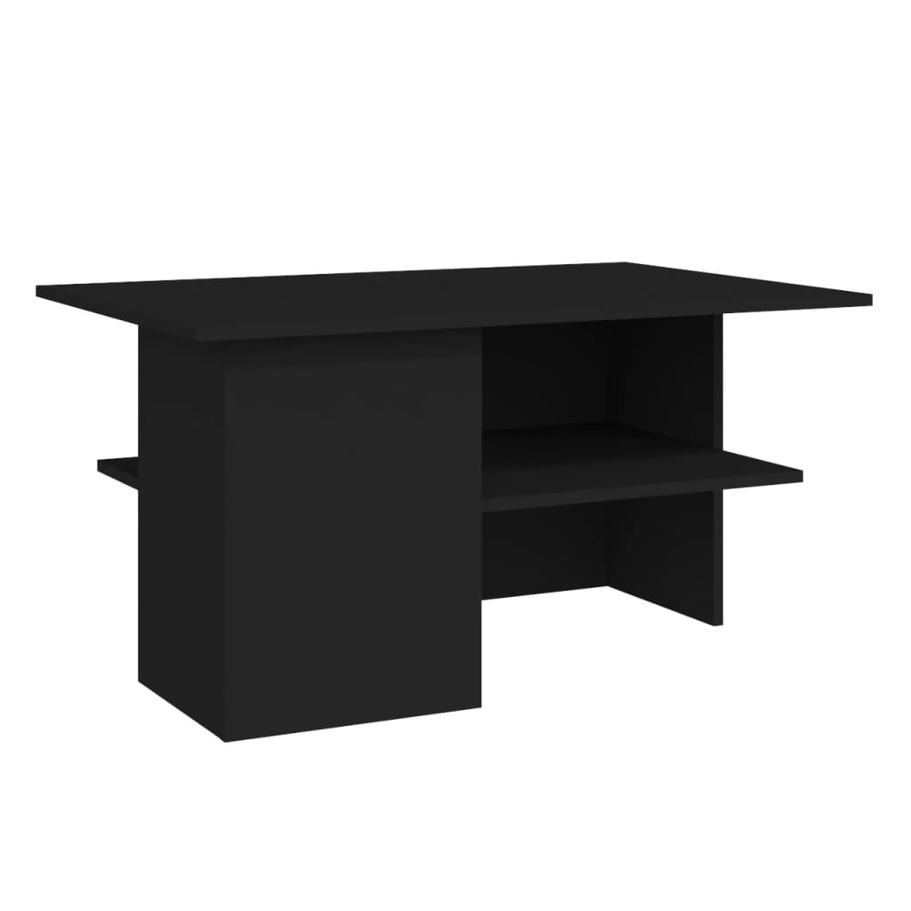vidaXL Table basse Noir 90x60x46,5 cm Aggloméré
