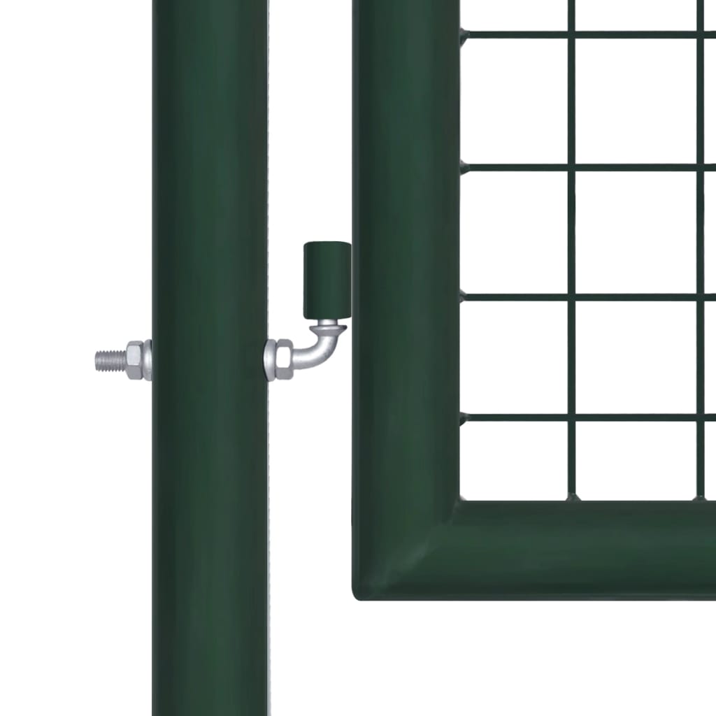 vidaXL Portail de clôture acier 100x200 cm vert