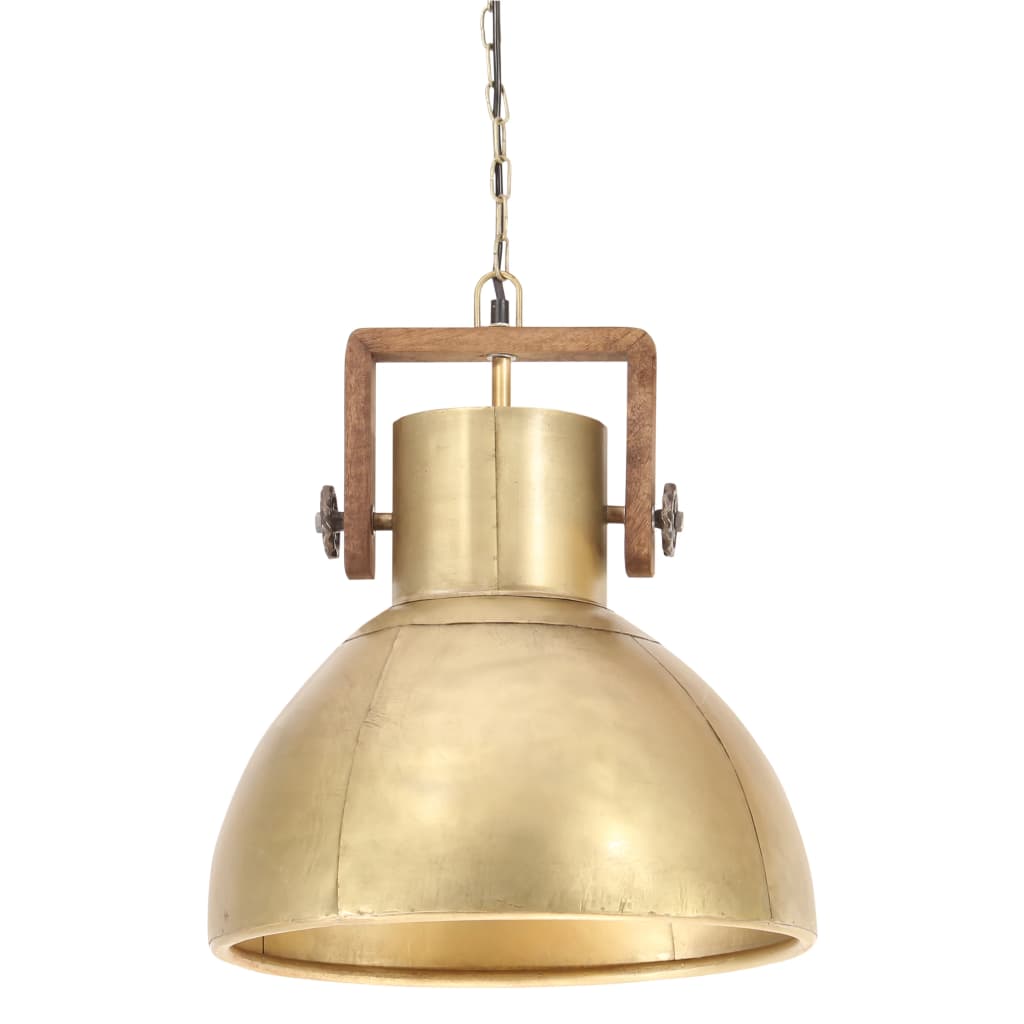 vidaXL Lampe suspendue industrielle 25 W Laiton Rond 40 cm E27
