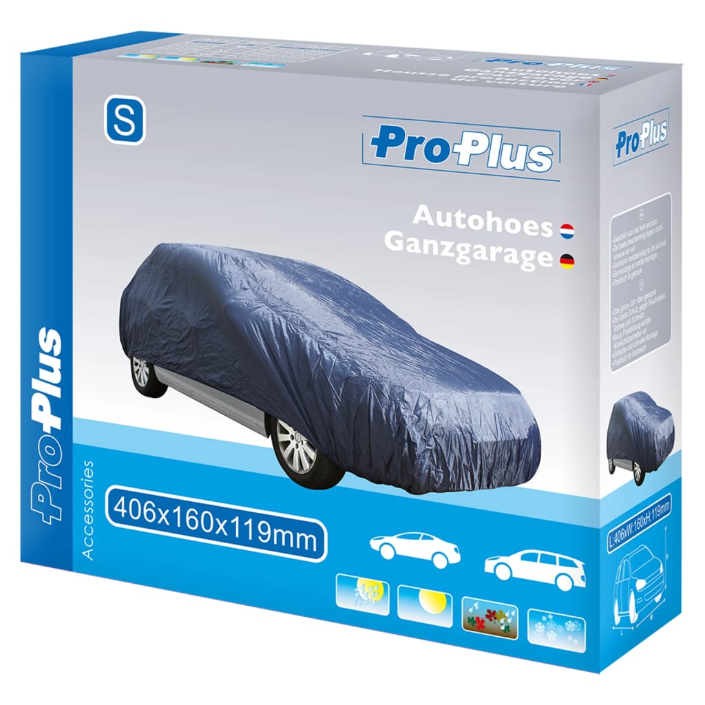 ProPlus Housse de voiture S 406 x 160 x 119 cm Bleu foncé