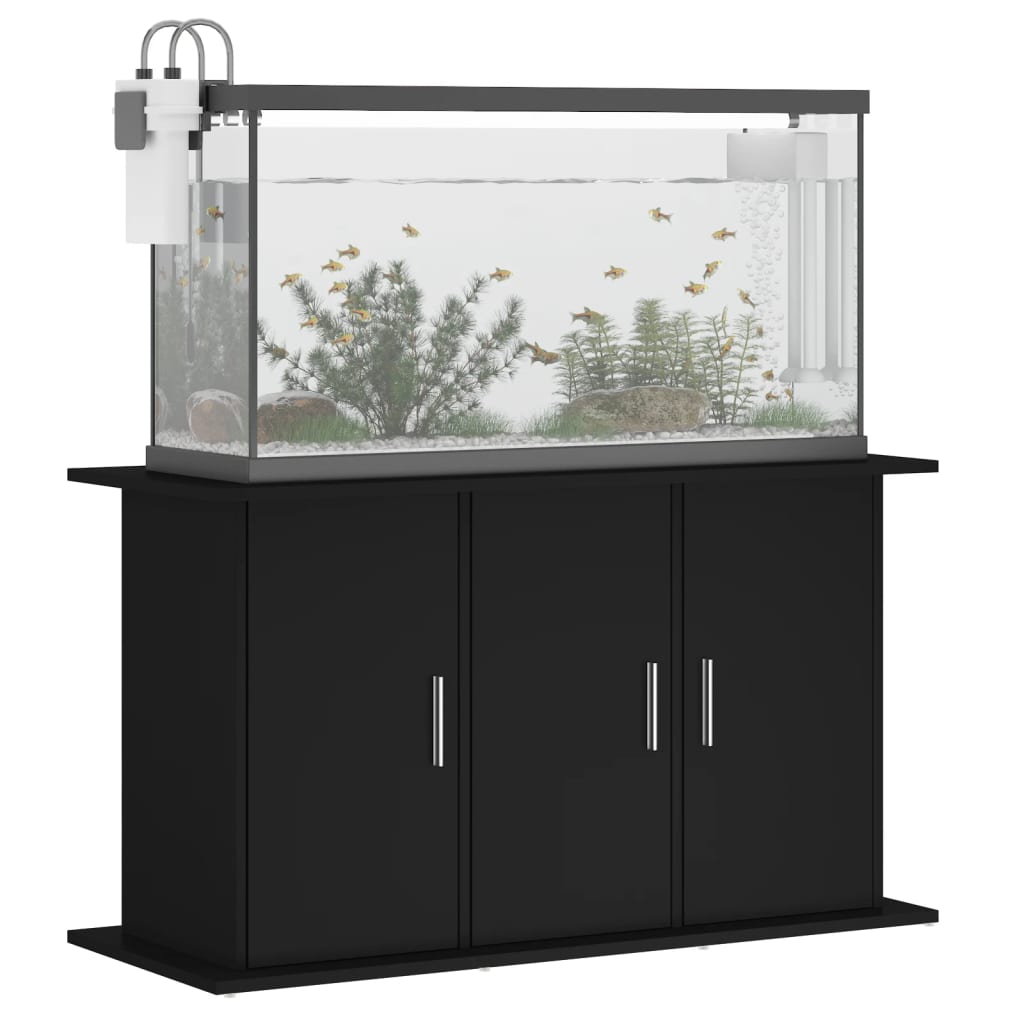 vidaXL Support pour aquarium noir 101x41x58 cm bois d'ingénierie