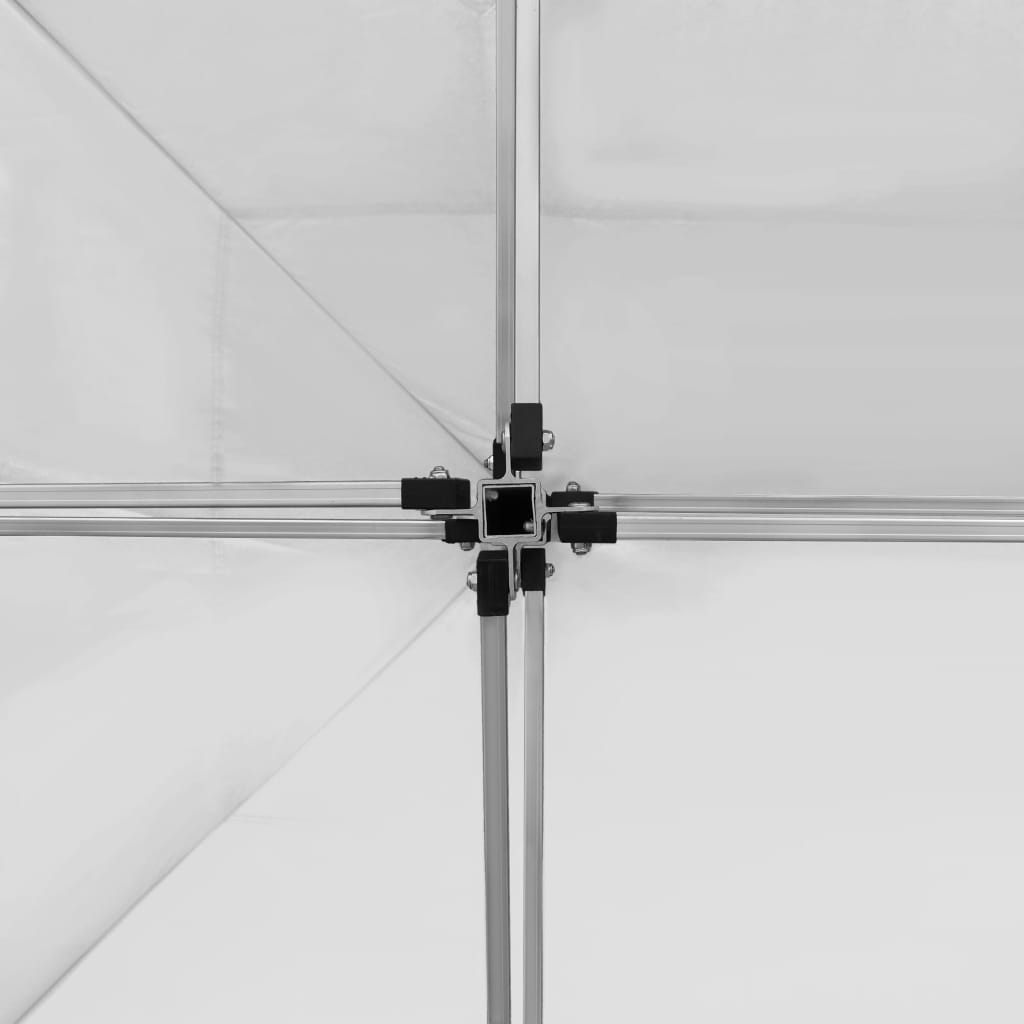 vidaXL Tente de réception pliable Aluminium 4,5x3 m Blanc