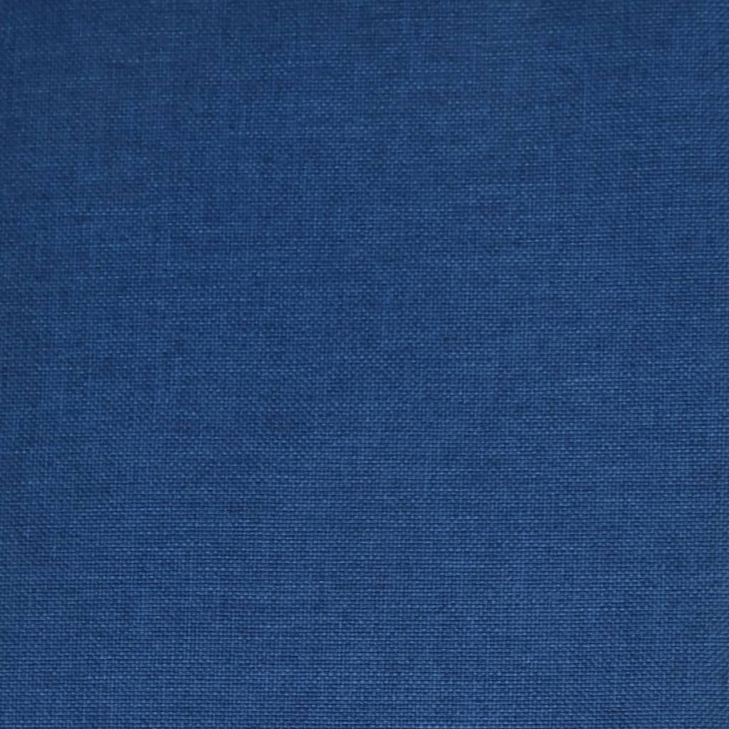 vidaXL Chaises pivotantes à manger lot de 6 bleu tissu