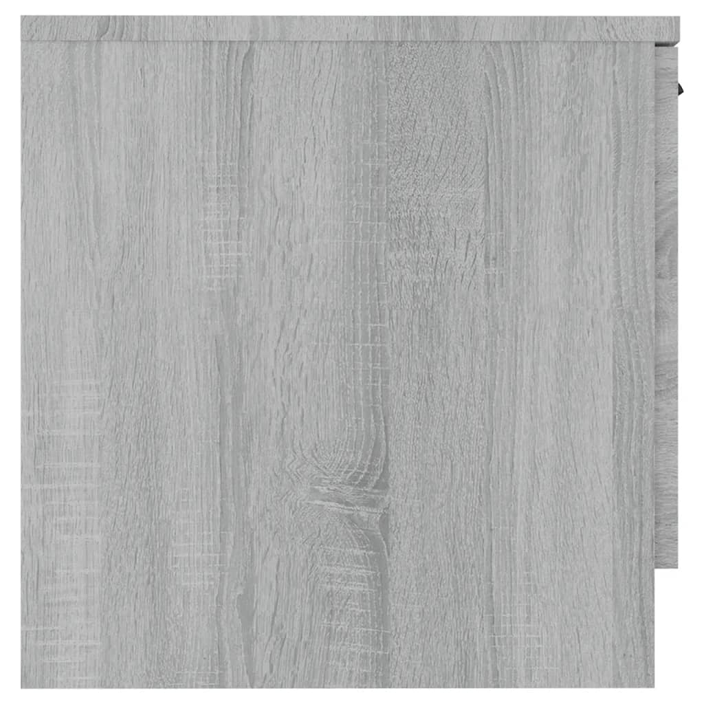 vidaXL Tables de chevet 2 pcs Sonoma gris 40x39x40 cm