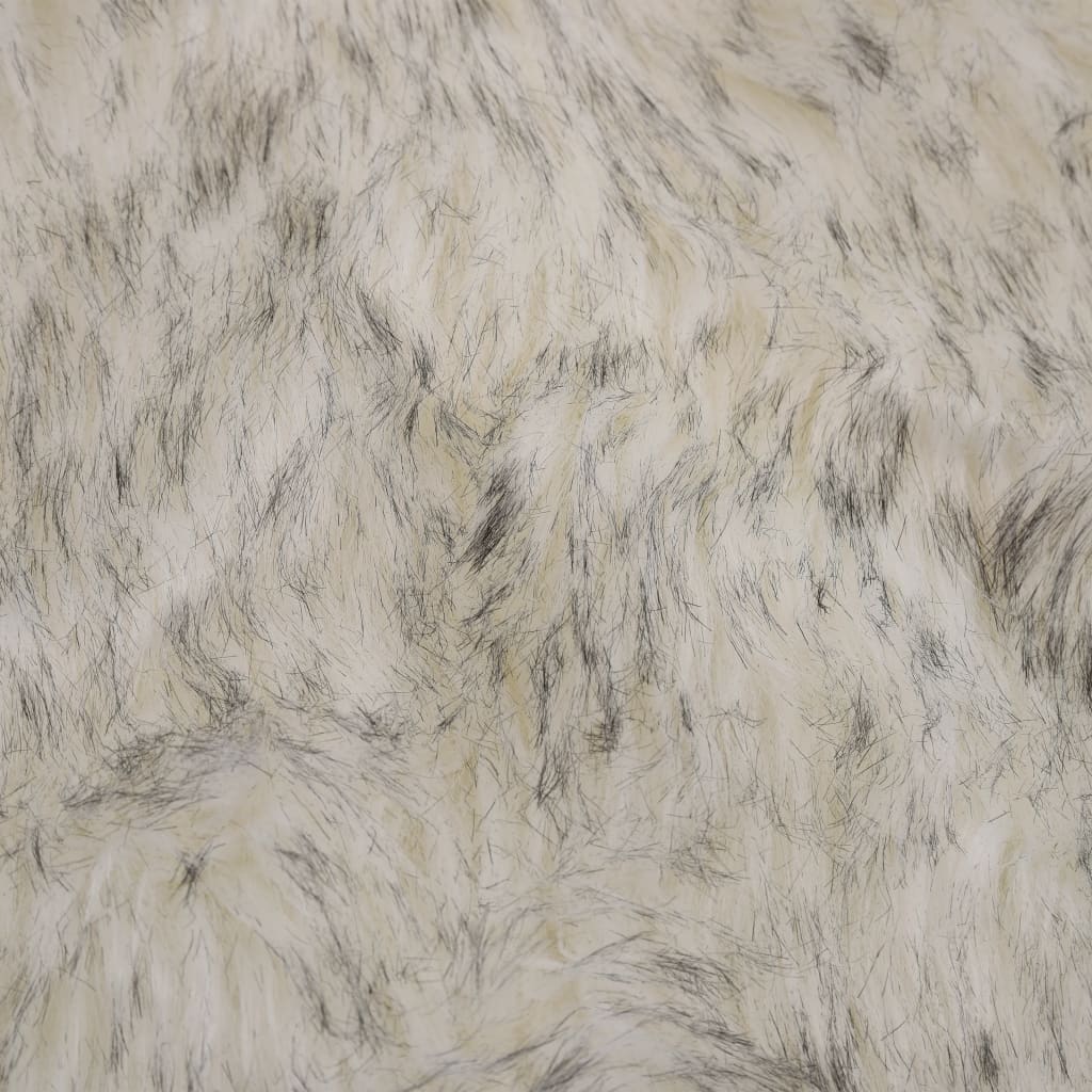 vidaXL Tapis 60 x 90 cm Peau de mouton synthétique Mélange de gris