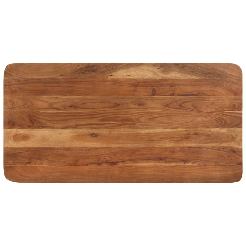 vidaXL Table de bar bois massif d'acacia et finition miel 110x55x106cm