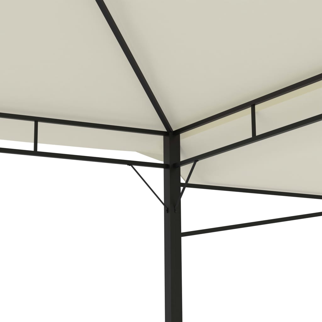 vidaXL Belvédère avec double toits étendus 3x3x2,75 m Crème 180 g/m²