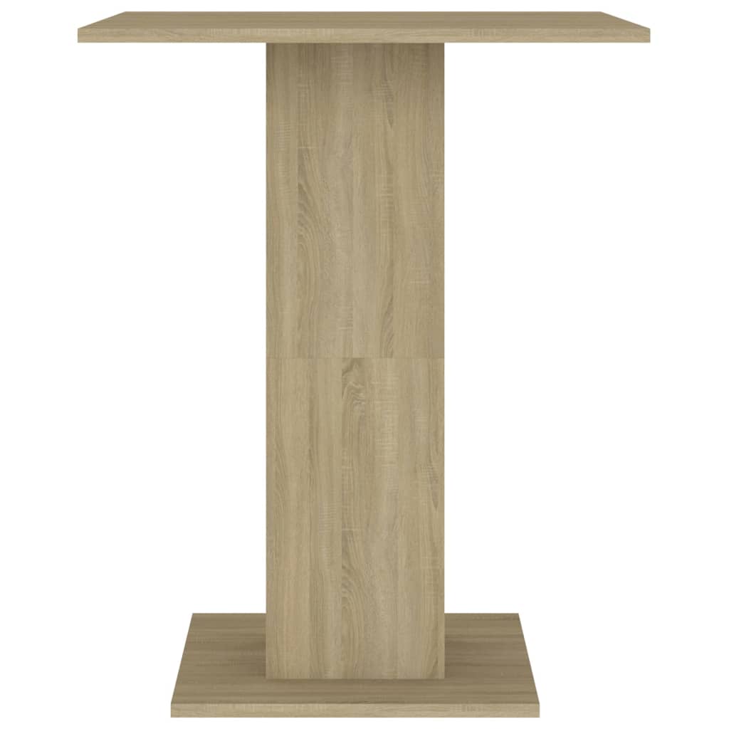 vidaXL Table de bistro Chêne sonoma 60x60x75 cm Bois d'ingénierie