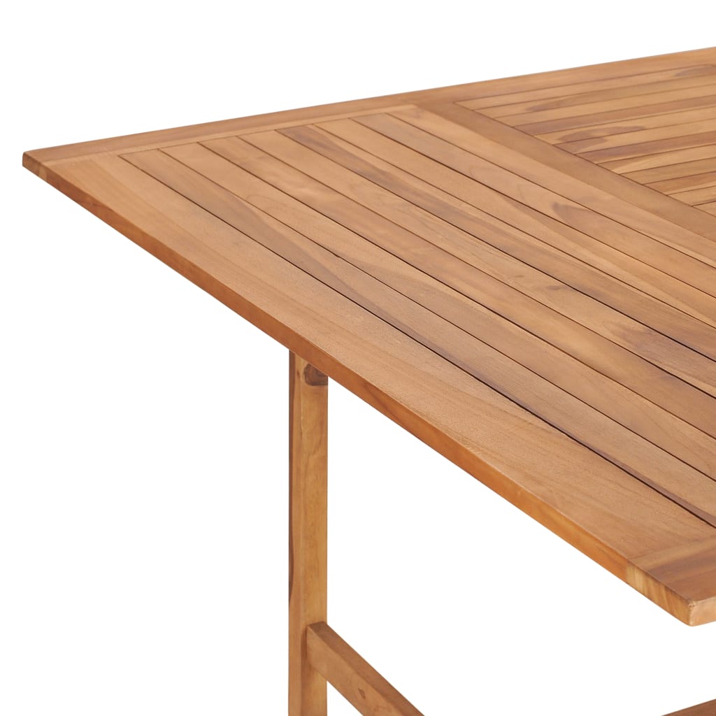 vidaXL Table de jardin 150x150x76 cm Bois de teck solide