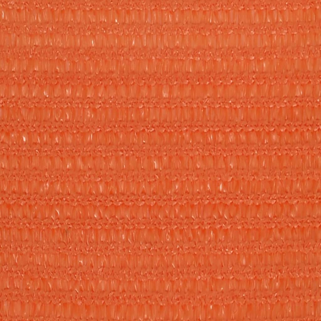 vidaXL Voile d'ombrage 160 g/m² Orange 3,6x3,6 m PEHD
