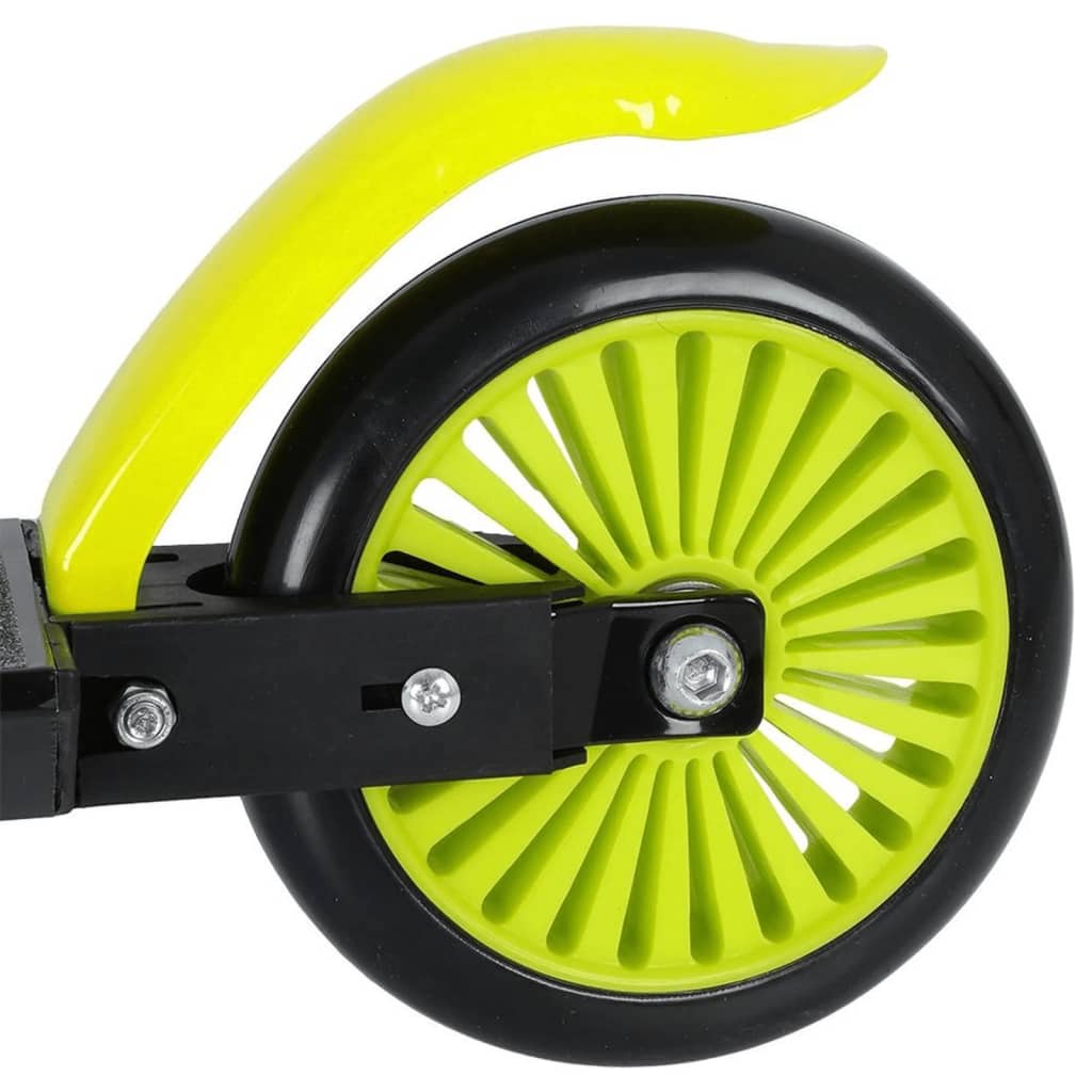 XQ Max Trottinette pliable avec frein à pied Noir et vert citron