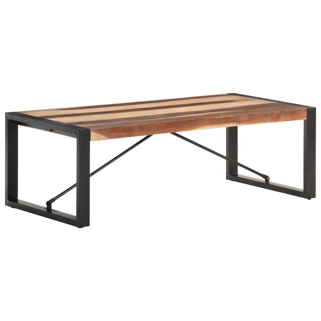 Table en Bois Table Basse Table de Salon Table en Bois Massif recyclé Table Basse vidaXL Table Basse Style Industriel 120 x 60 x 40 cm