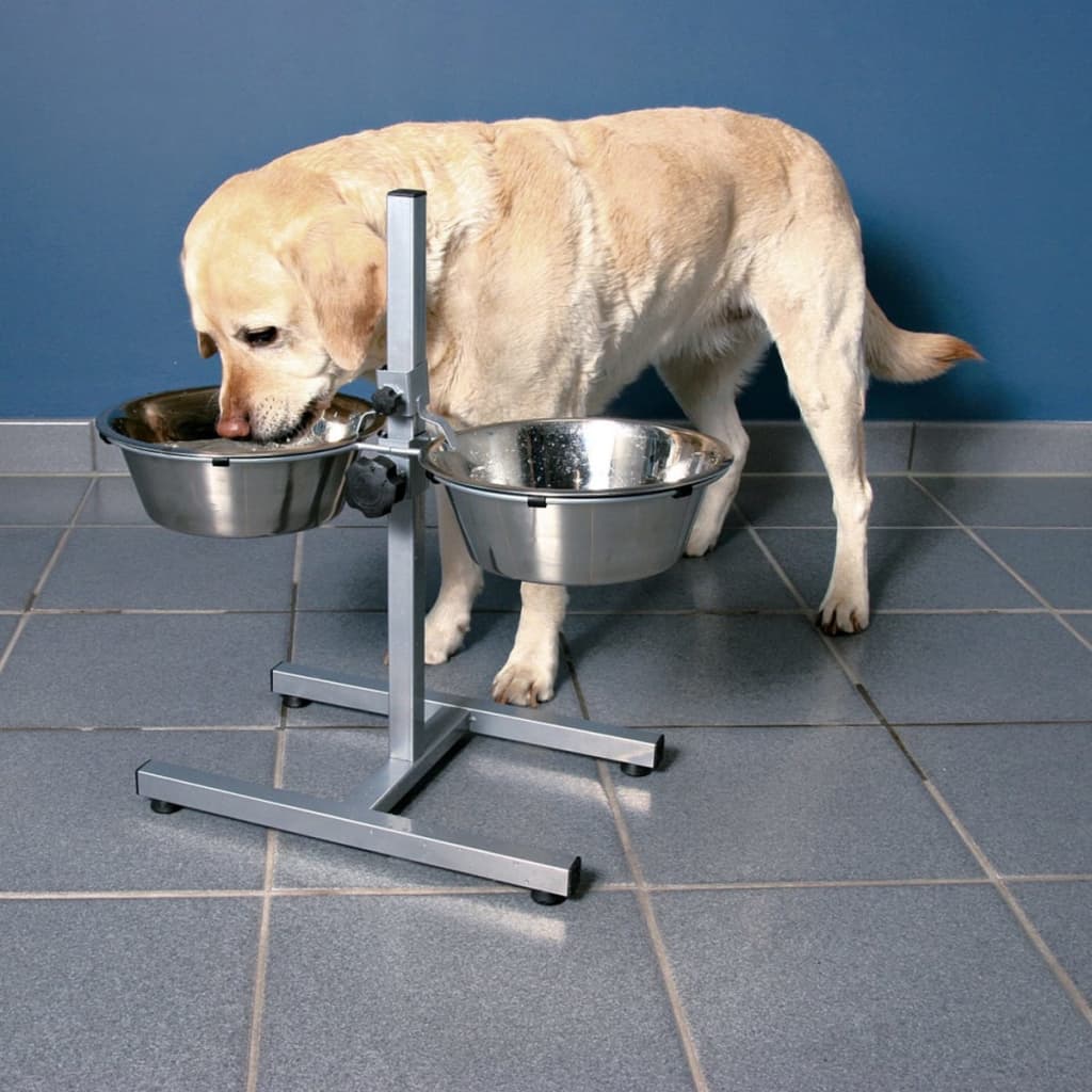 TRIXIE Support réglable de bol pour chiens 3,6 L 20 cm