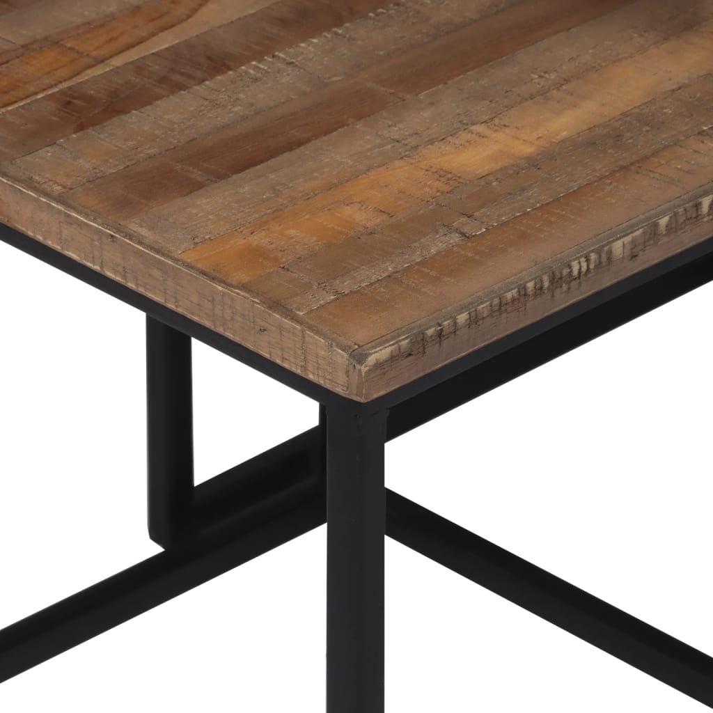 vidaXL Tables basses gigognes 3 pcs bois massif de teck