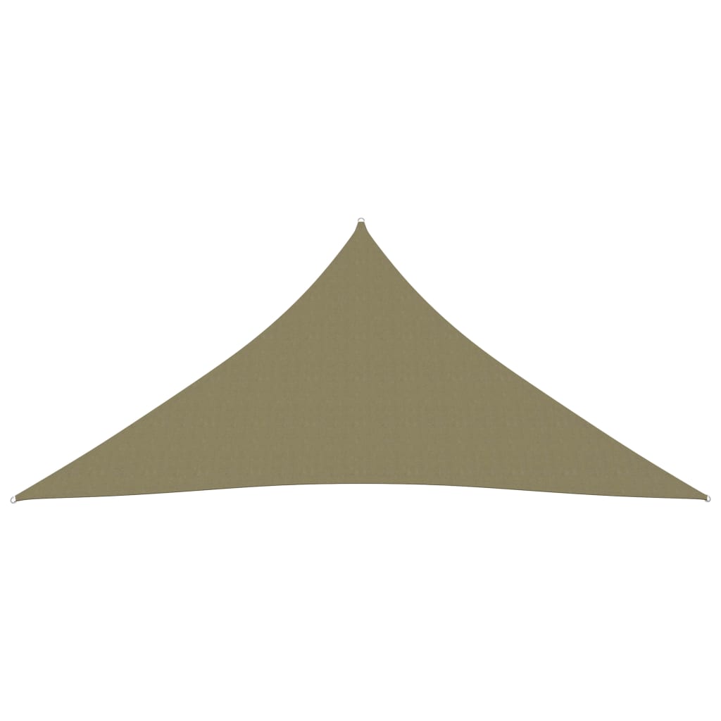 vidaXL Voile de parasol tissu oxford triangulaire 4x4x4 m beige
