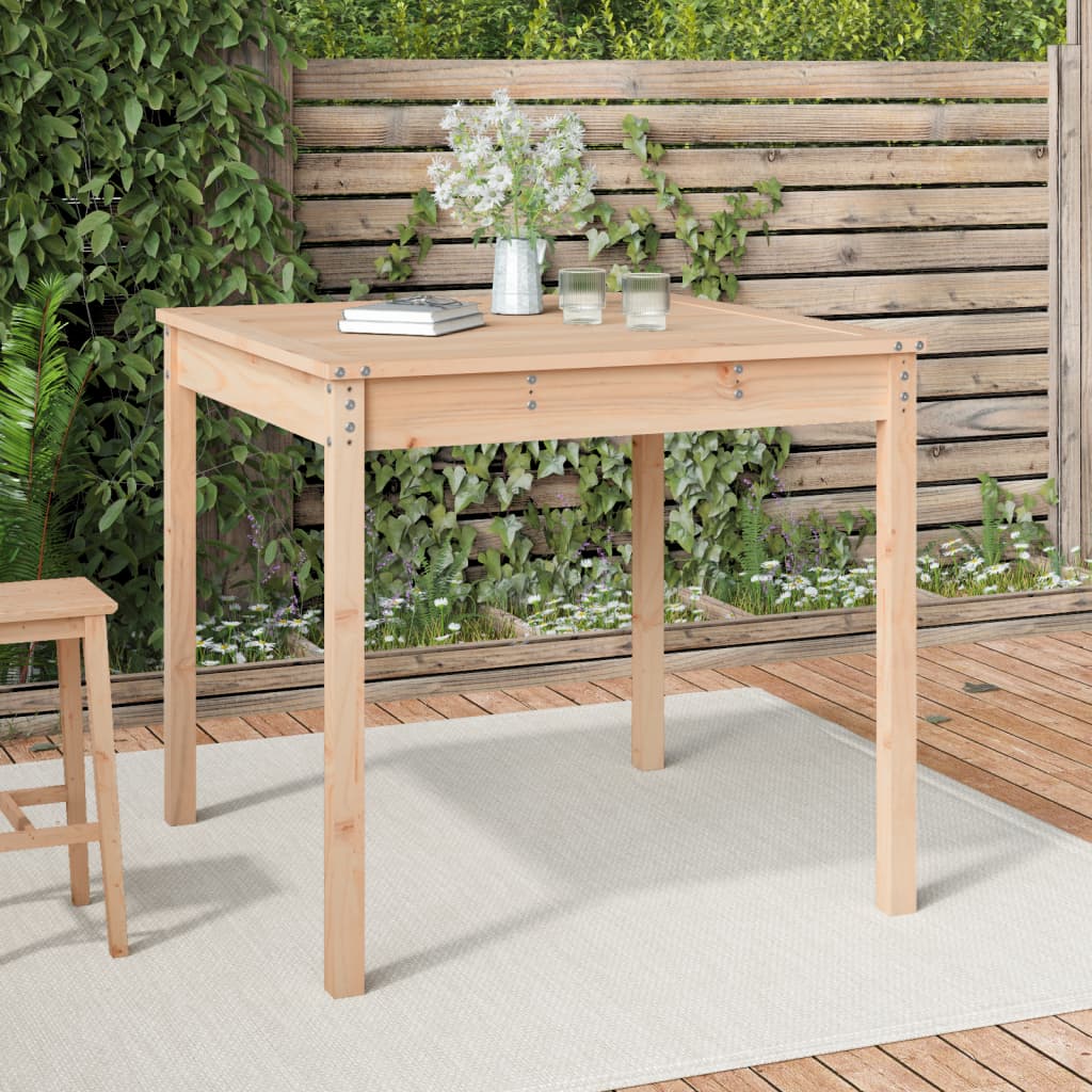 vidaXL Table de jardin 82,5x82,5x76 cm bois massif de pin