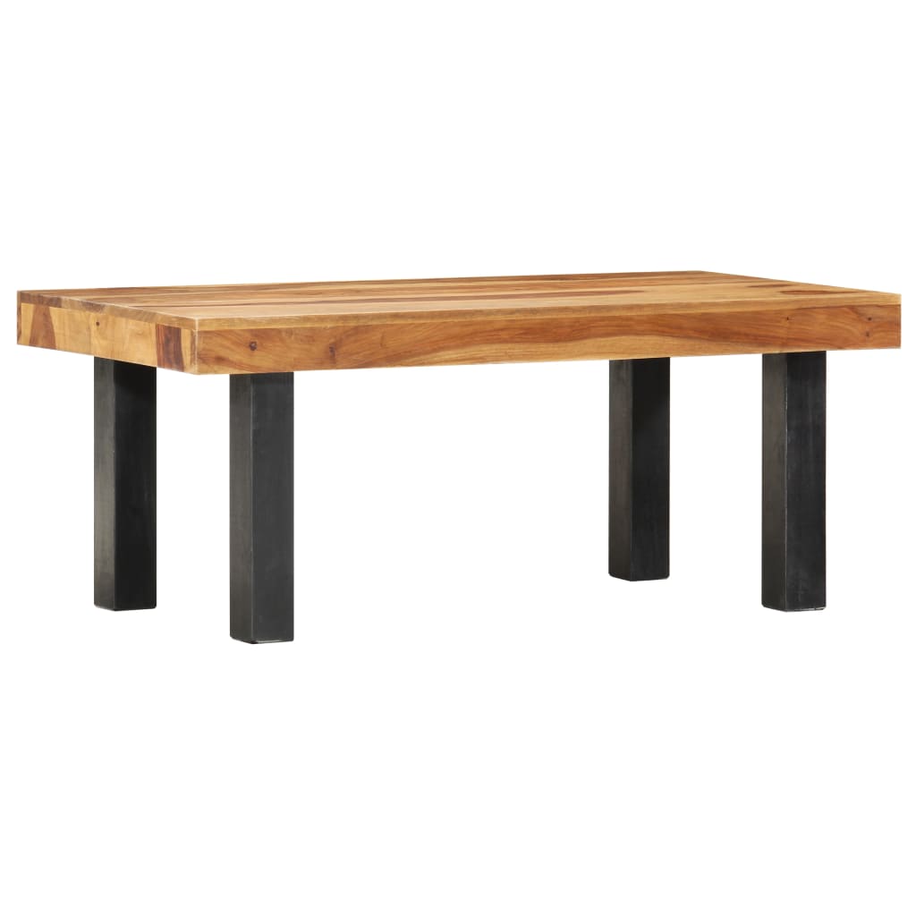 vidaXL Table basse 100 x 50 x 40 cm Bois massif