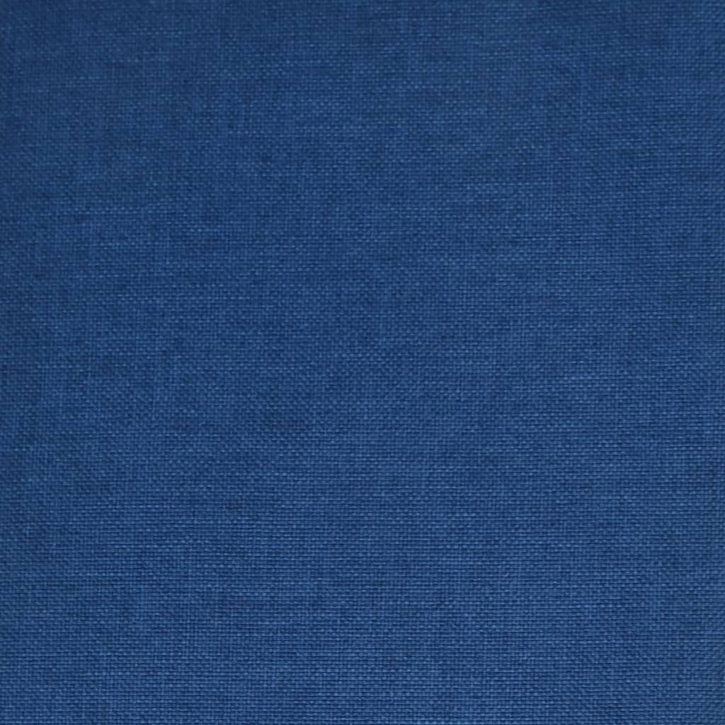 vidaXL Chaises pivotantes de salle à manger 2 pcs Bleu Tissu