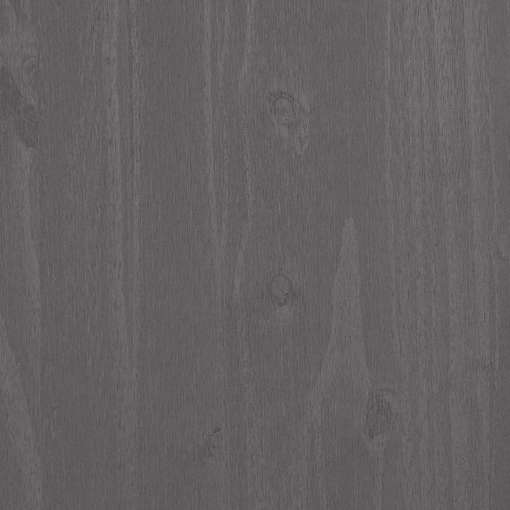 vidaXL Armoire à CD HAMAR Gris clair 45x18x100 cm Bois massif de pin