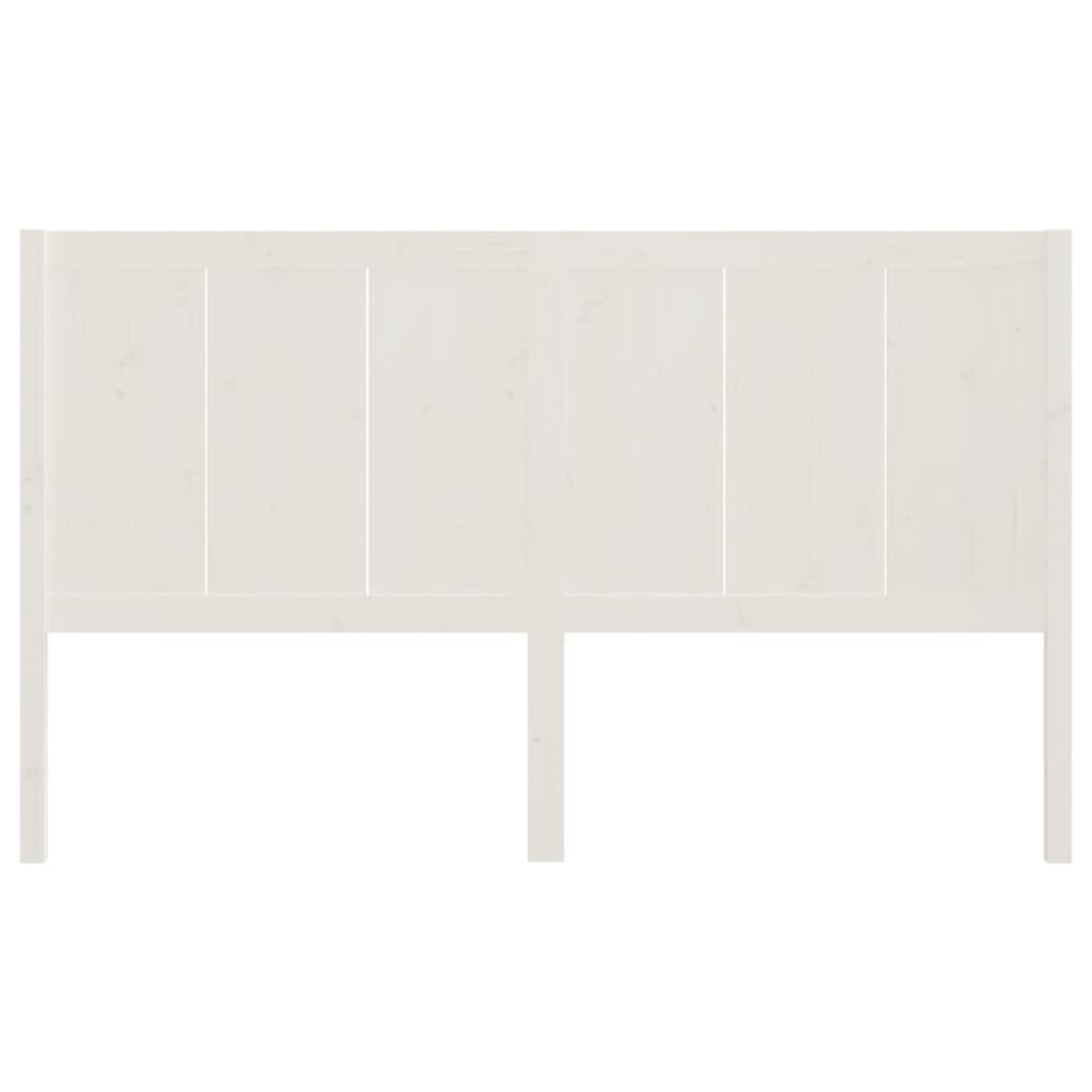 vidaXL Tête de lit Blanc 145,5x4x100 cm Bois massif de pin