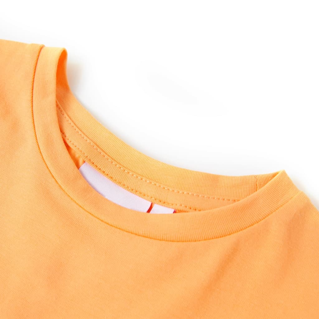 T-shirt pour enfants orange vif 92