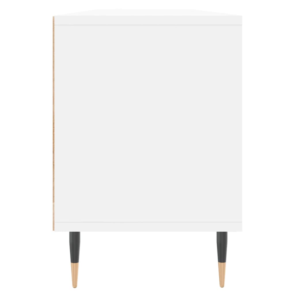 vidaXL Meuble TV blanc 150x30x44,5 cm bois d'ingénierie
