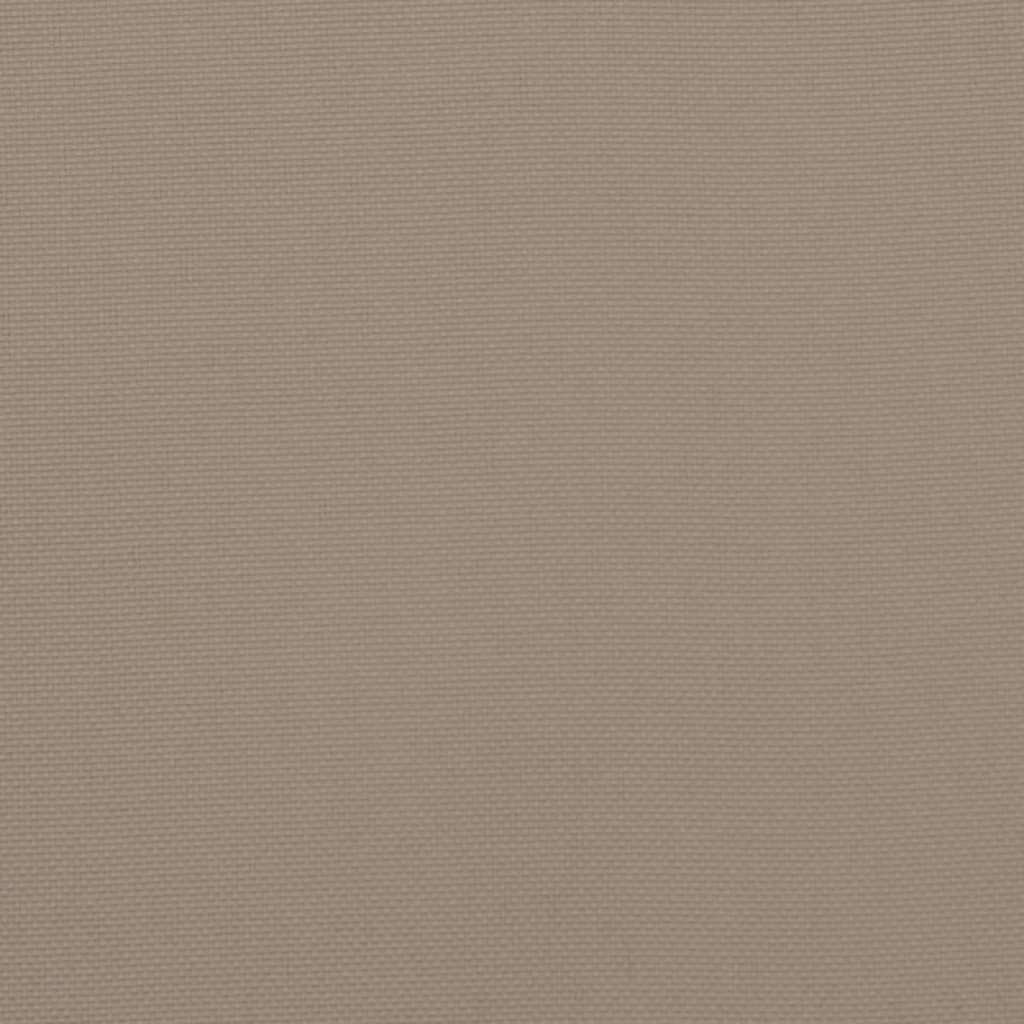 vidaXL Coussin de palette taupe 60x61,5x10 cm tissu