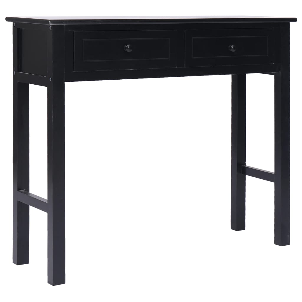 vidaXL Table console Noir 90 x 30 x 77 cm Bois