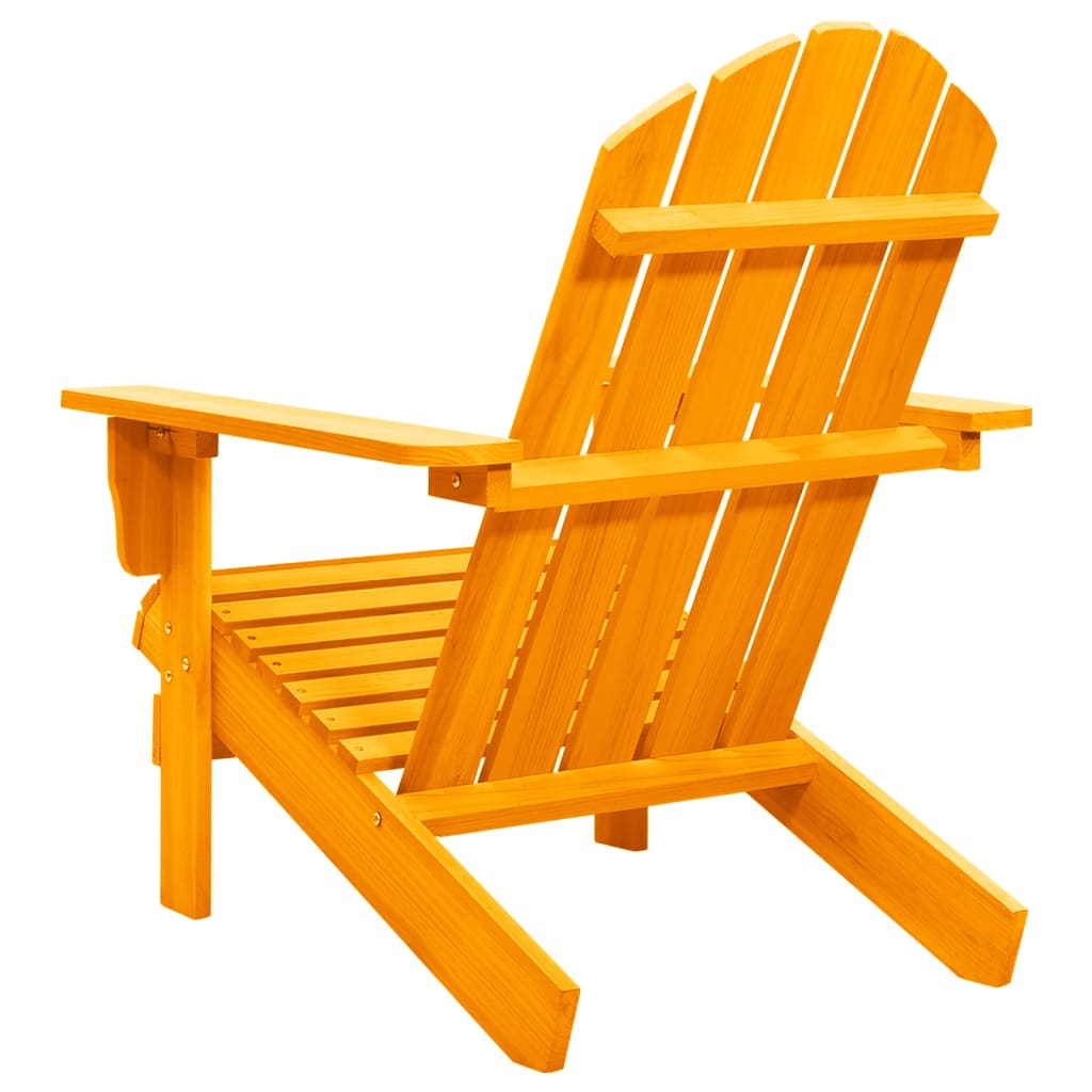 vidaXL Chaise de jardin Adirondack bois de sapin massif orange