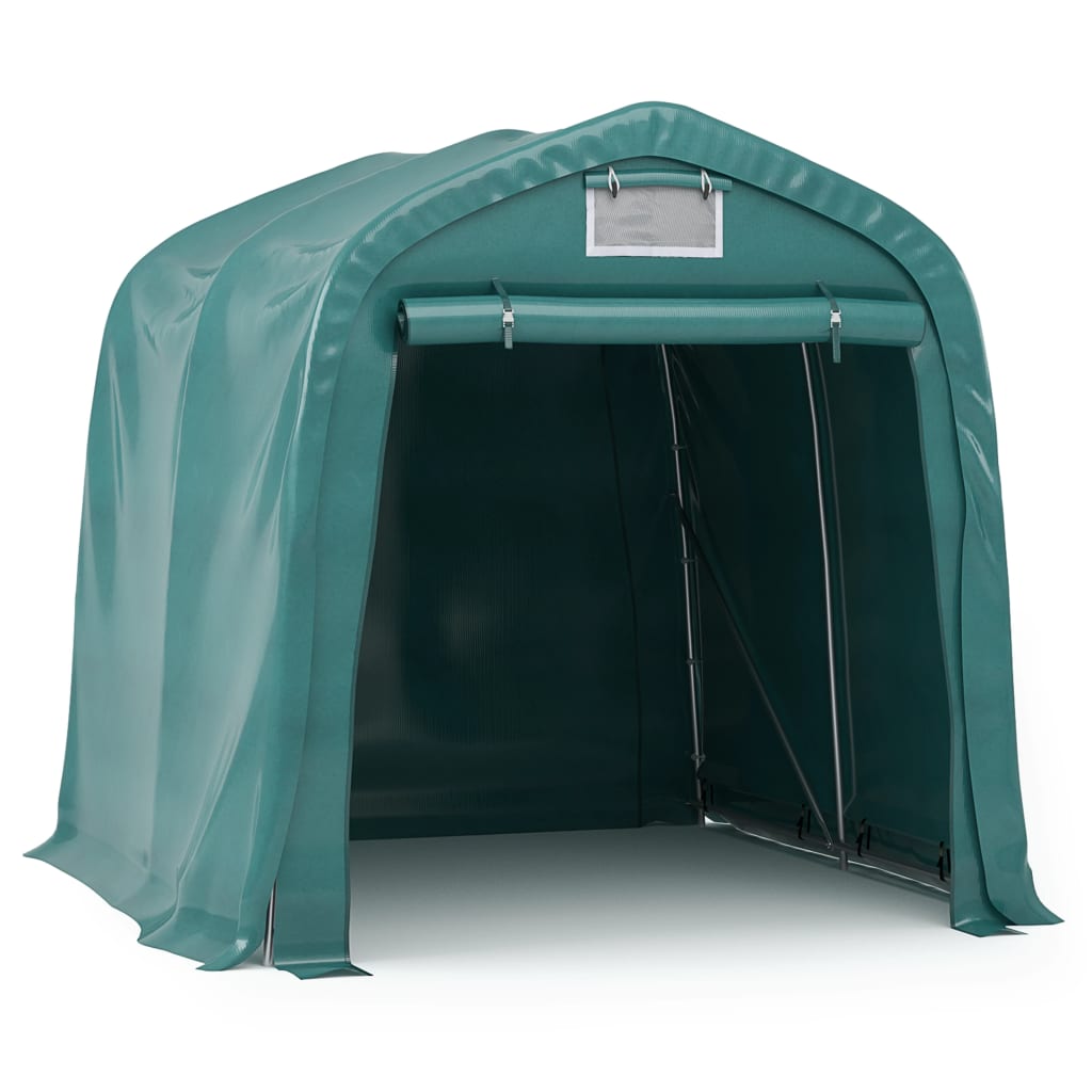 vidaXL Tente de garage PVC 2,4x2,4 m Vert