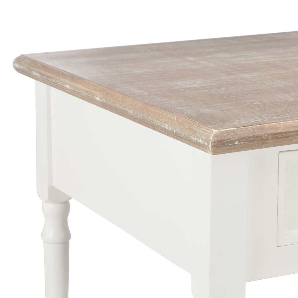 vidaXL Table basse Blanc 100 x 55 x 45 cm Bois