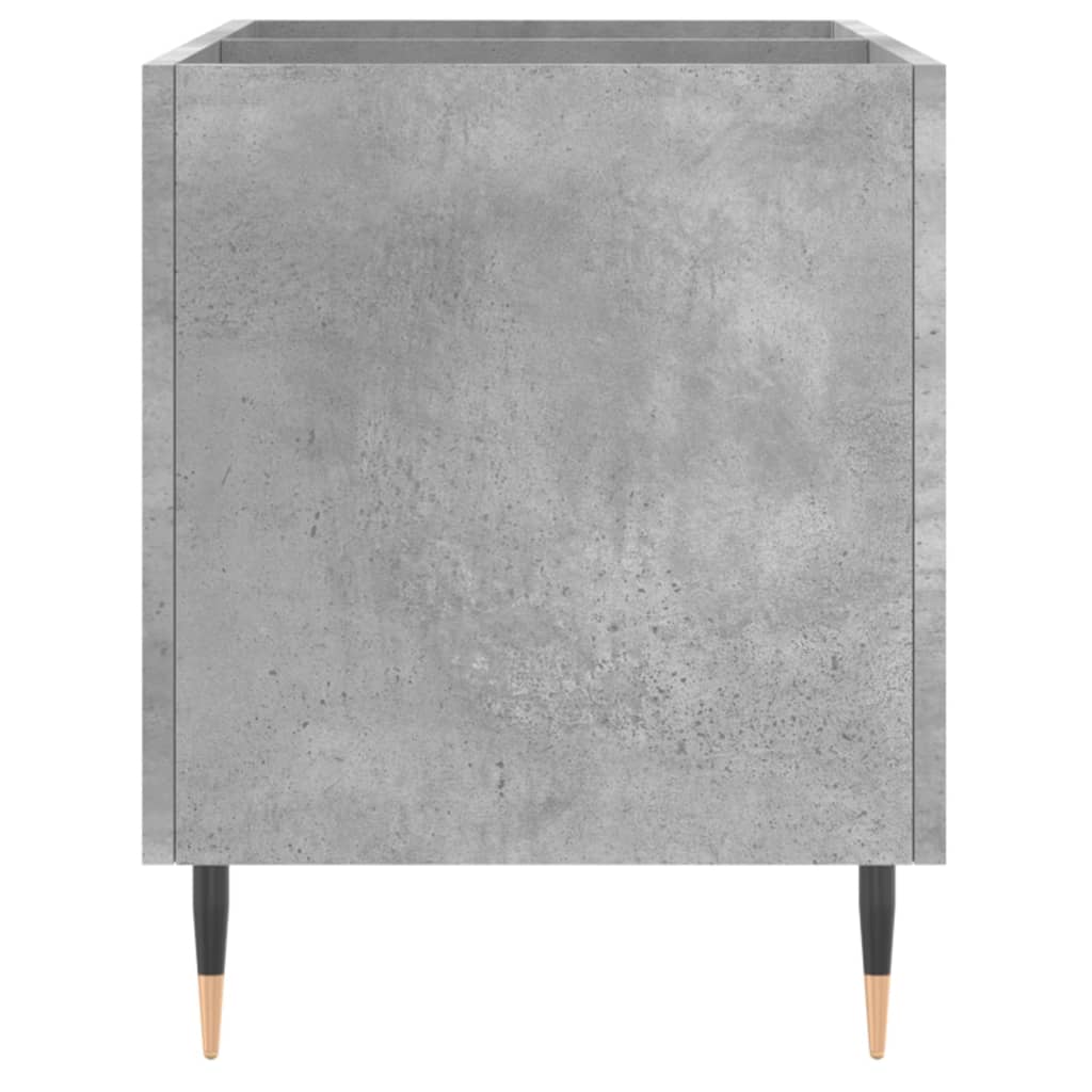 vidaXL Armoire à disques gris béton 74,5x38x48 cm bois d'ingénierie