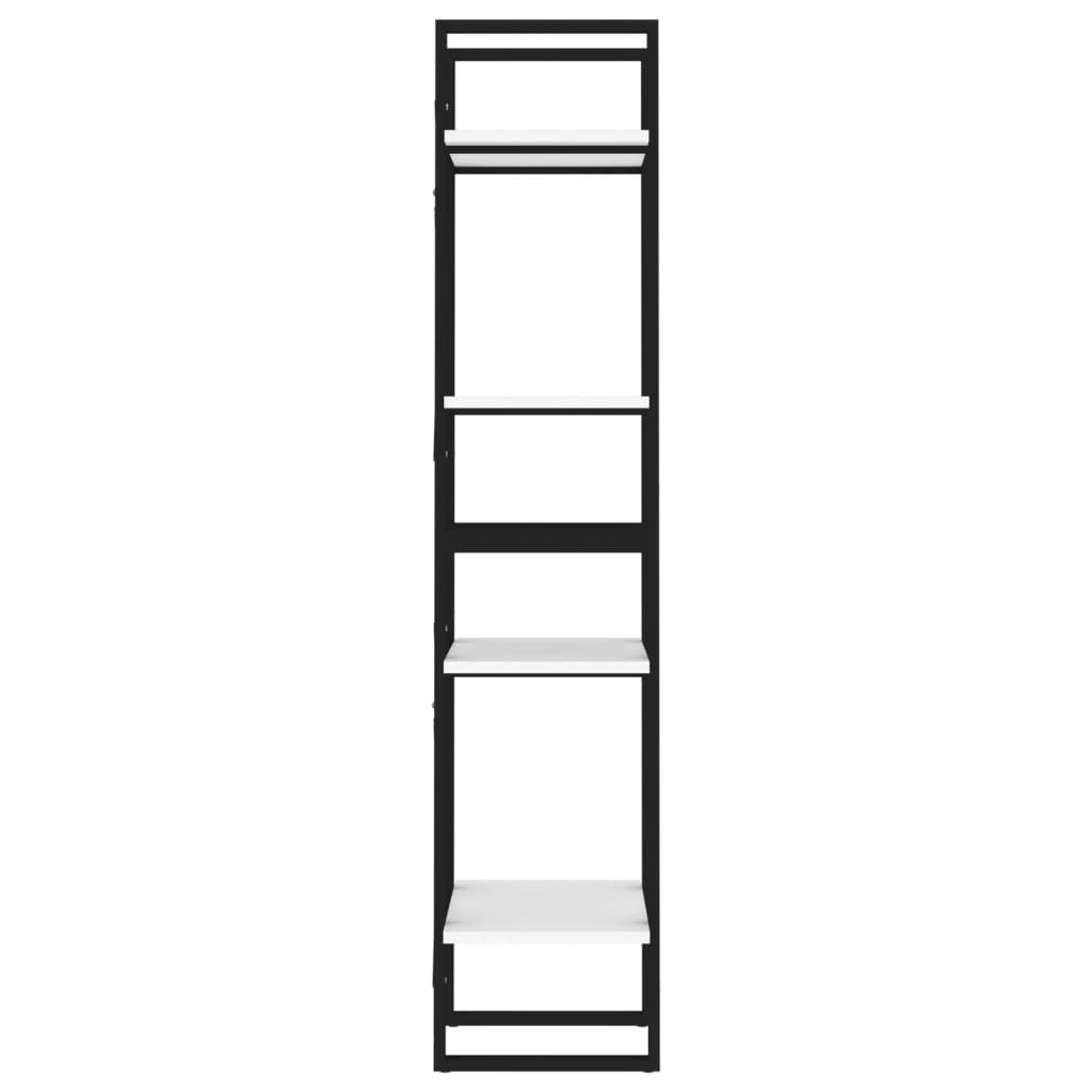 vidaXL Bibliothèque à 4 niveaux Blanc 40x30x140 cm Aggloméré