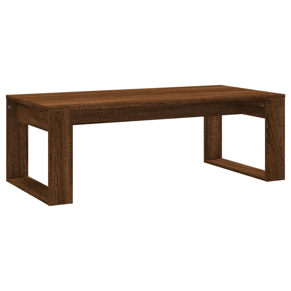 vidaXL Table basse chêne marron 102x50x35 cm bois d'ingénierie