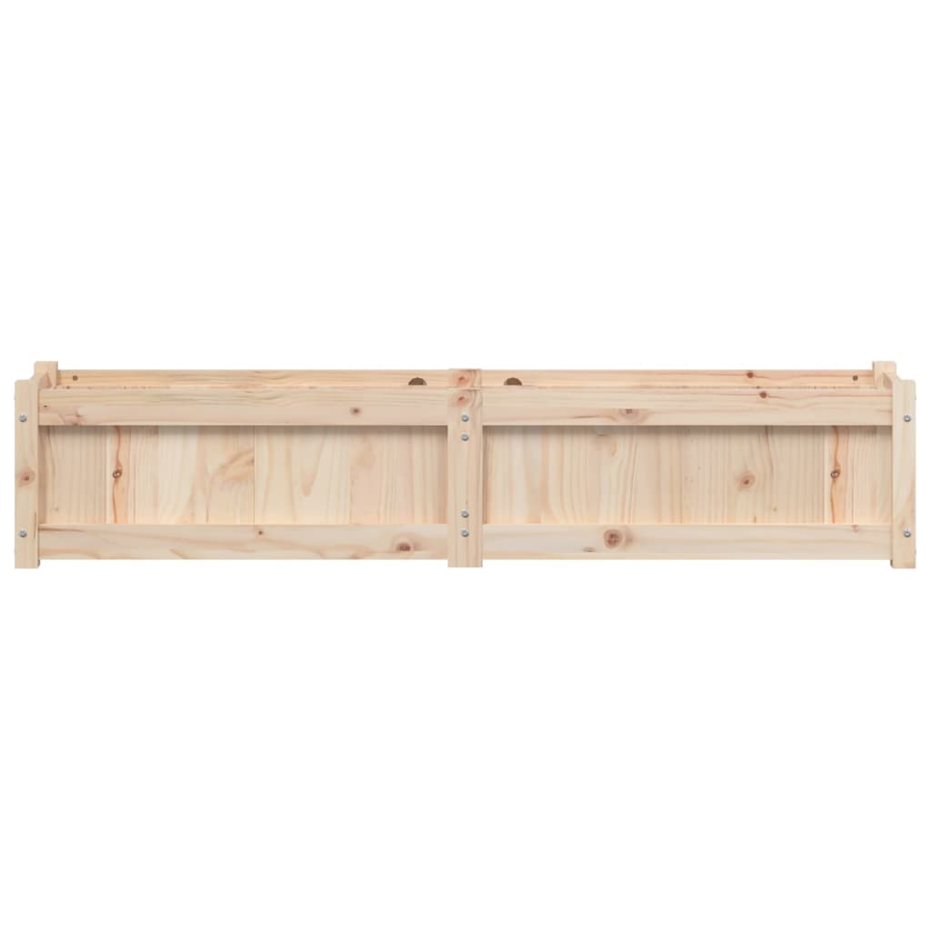 Jardinière En Bois De Pin Imprégné VidaXL - Dimensions 60x60x26,5 Cm - Bac à Fleurs Extérieur Robuste, Pour Terrasse, Jardin, Balcon - Assemblage Facile