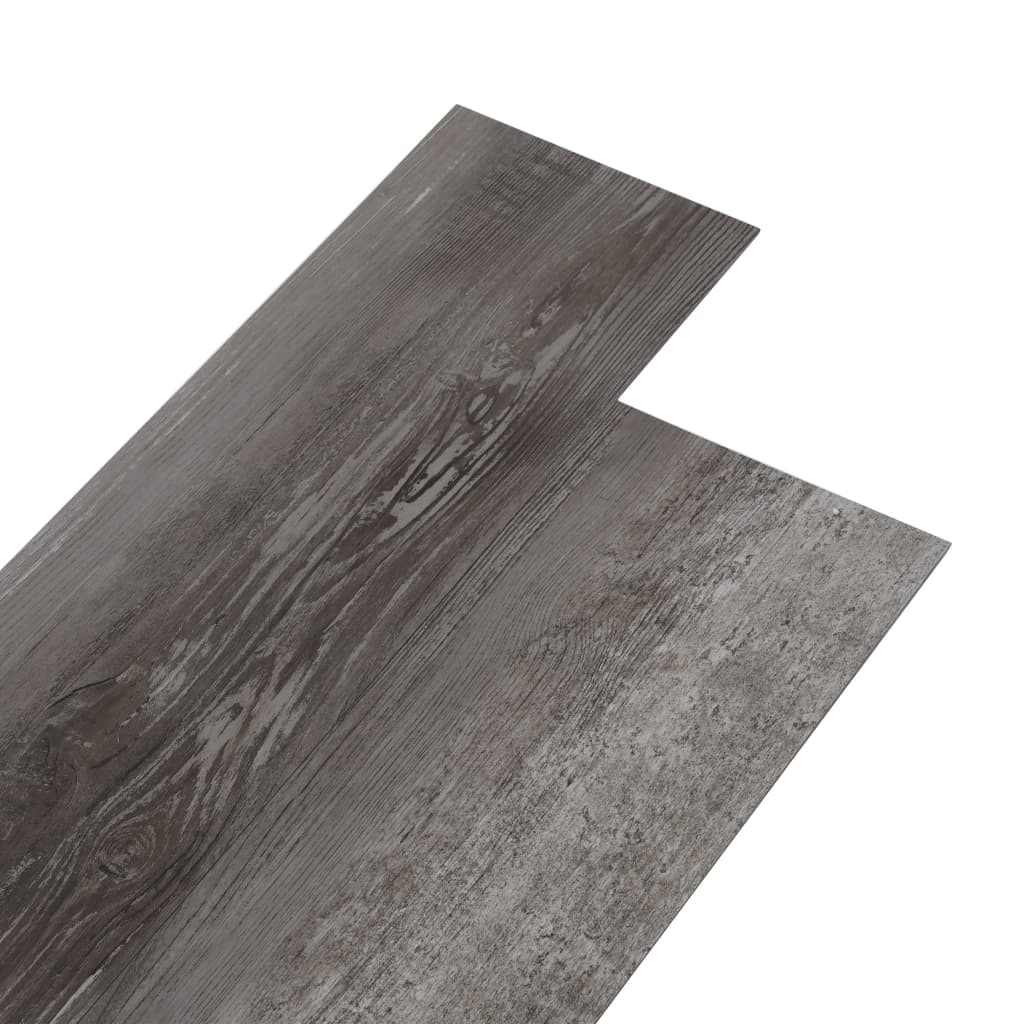vidaXL Planches de plancher PVC Non auto-adhésif 4,46 m² 3mm Bois rayé