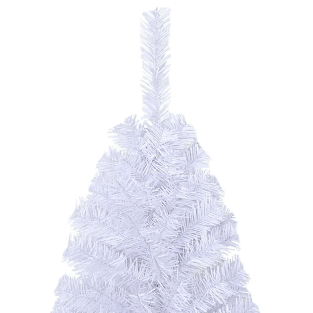 vidaXL Arbre de Noël artificiel avec branches épaisses Blanc 240cm PVC