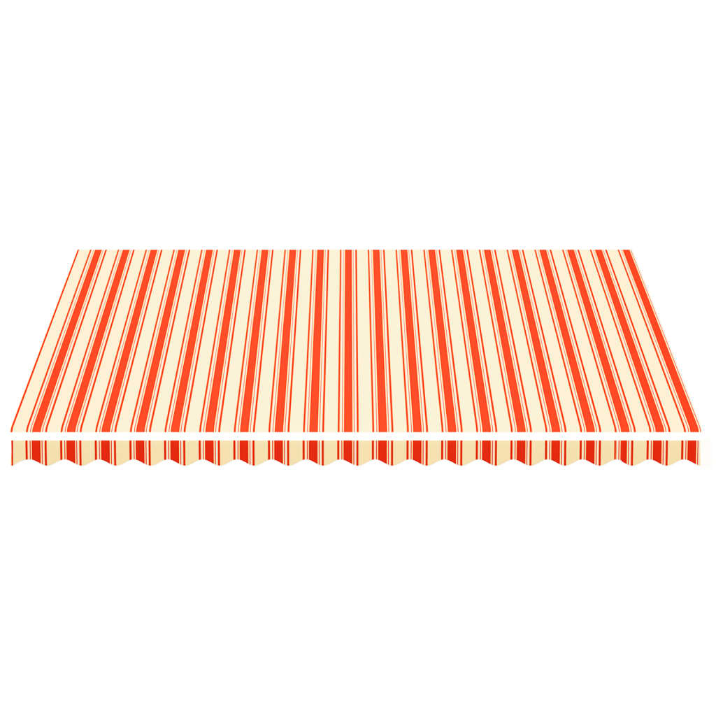 vidaXL Tissu de remplacement pour auvent Jaune et orange 4,5x3,5 m
