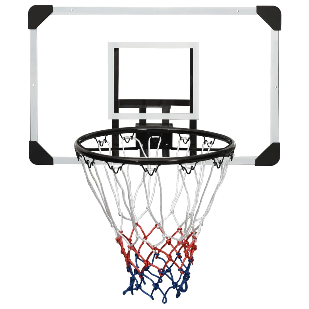 vidaXL Panneau de basket-ball Transparent 71x45x2,5 cm Polycarbonate
